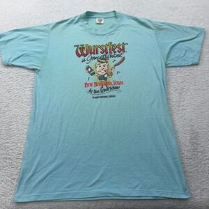 Vintage Wurstfest New Braunfels Texas Sesquicentennial Edition T Shirt Mens L